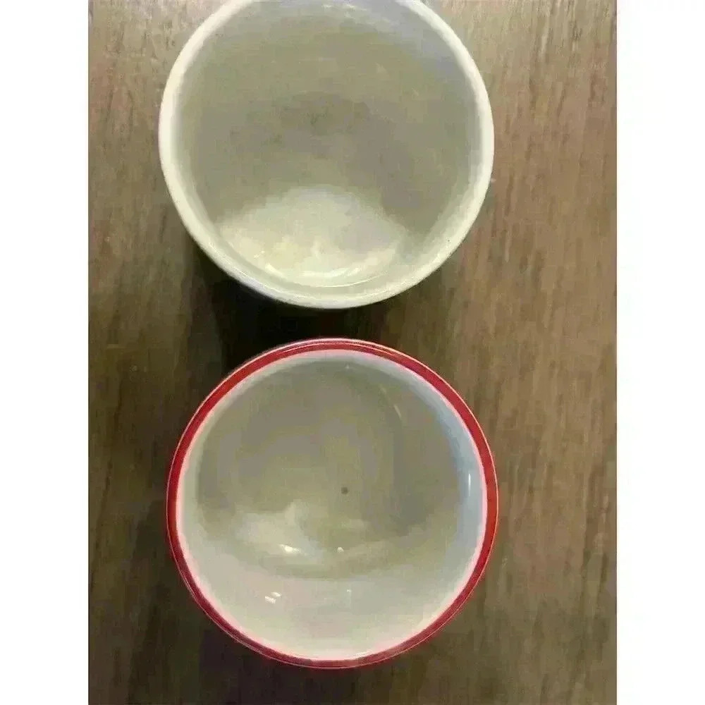 Vintage Japanese Porcelain Tea/Sake Cups Hand-Painted Geisha Mikado set of two - Picture 5 of 5